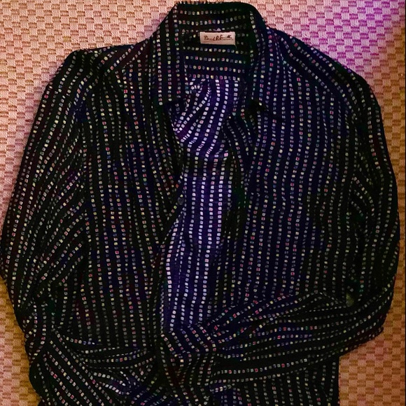 PAUL SMITH , COLOR DOTS BLACK SHIRT, L(41/42) - Picture 1 of 2